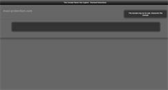 Desktop Screenshot of maxi-protection.com